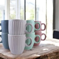 OTIX Koffiekopjes 8 Delig Moss - Multikleur -Bestekwinkel 01a6ccc71f4b4f7f8802985a24b2c0bd