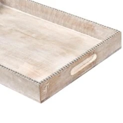 QUENA - Set Van 2 Dienbladen - Lichtbruin - Mangohout -Bestekwinkel 030f611b5a7d4f0e8967e7d55758799d