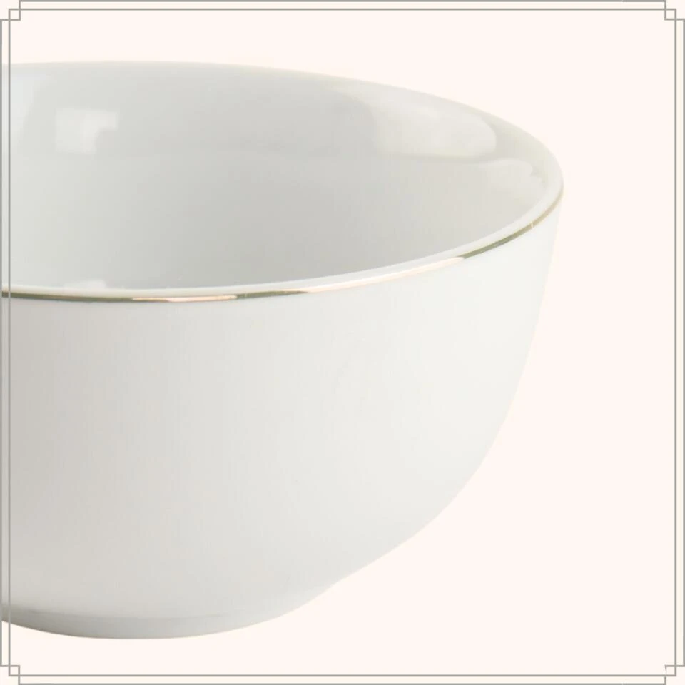 OTIX Serviesset Bordenset 6 Persoons 18-delig Wit Met Gouden Rand Porselein C... 8 OTIX Serviesset Bordenset 6 Persoons 18-delig Wit Met Gouden Rand Porselein C... - Afbeelding 6