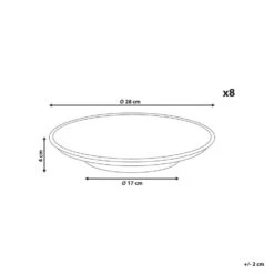 THYME - Dinerborden Set Van 8 - Donkergroen - Steengoed -Bestekwinkel 04ef3b24de4e4a0ea1fbc81d78033d5d
