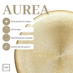 OTIX Dinerborden Bordenset 6 Persoons Goud Onderborden Kerst 27cm -Bestekwinkel 0674451fa33b4084b010c7feb37167b0