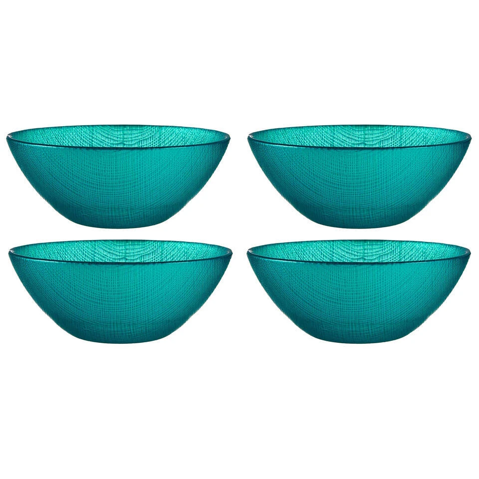 Vivalto Schaaltjes/kommetjes - Glas - Turquoise Blauw - D15 Cm 6 Vivalto Schaaltjes/kommetjes - Glas - Turquoise Blauw - D15 Cm - Afbeelding 4