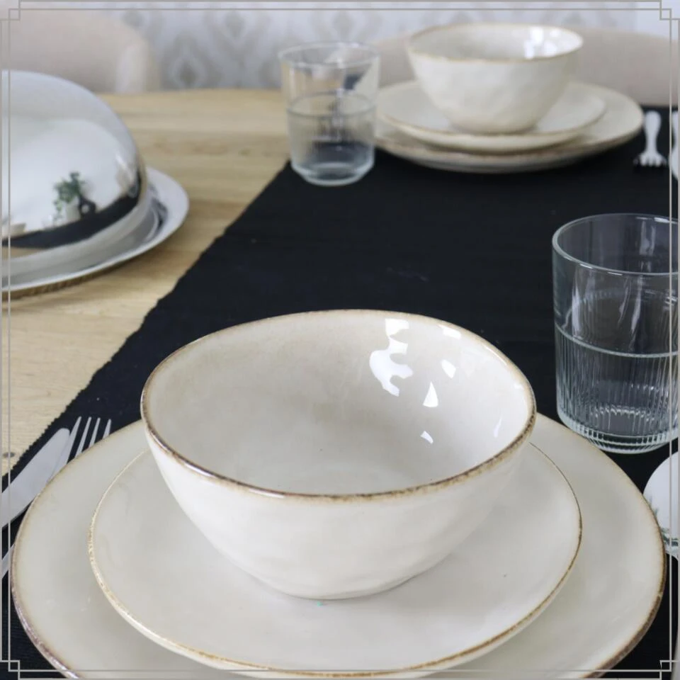 OTIX Ontbijtborden Bordenset 6 Persoons Beige 21cm Keramiek 7 OTIX Ontbijtborden Bordenset 6 Persoons Beige 21cm Keramiek - Afbeelding 5