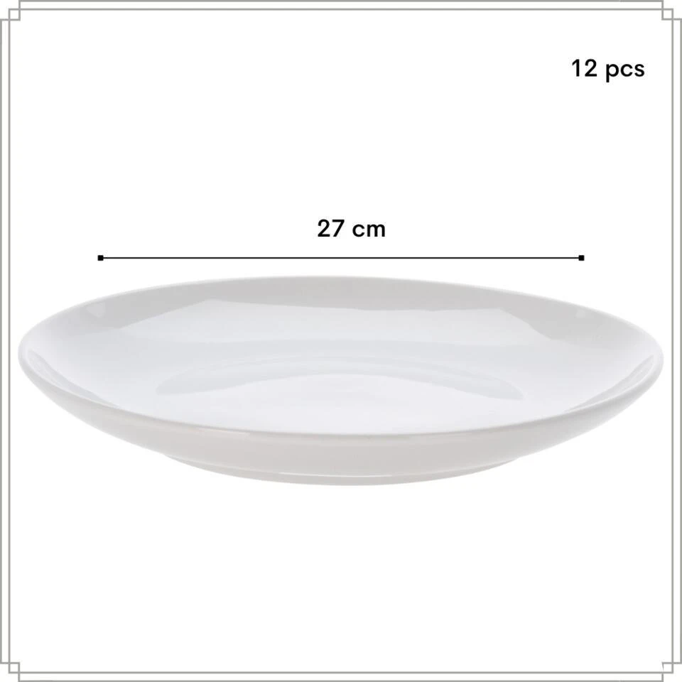 OTIX Dinerborden Bordenset 12 Persoons 27cm Porselein BIRCH 7 OTIX Dinerborden Bordenset 12 Persoons 27cm Porselein BIRCH - Afbeelding 5