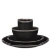 Mica Decorations Tabo Serviesset 4 Persoons Keramiek Zwart -Bestekwinkel 1000019290