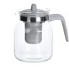 Merkloos Theepot - Met Filter - Grijs - Glas - 1500 Ml
