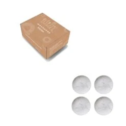 Orange85 Gebaksbordjes Taart 4 Stuks Wit 19cm Marmer -Bestekwinkel 1000033083 0111