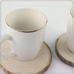 OTIX Mokken Set Wit Met Goud 200ml Porselein 6 Stuks DAISY 8 OTIX Mokken Set Wit Met Goud 200ml Porselein 6 Stuks DAISY -Bestekwinkel 1000033122 0110