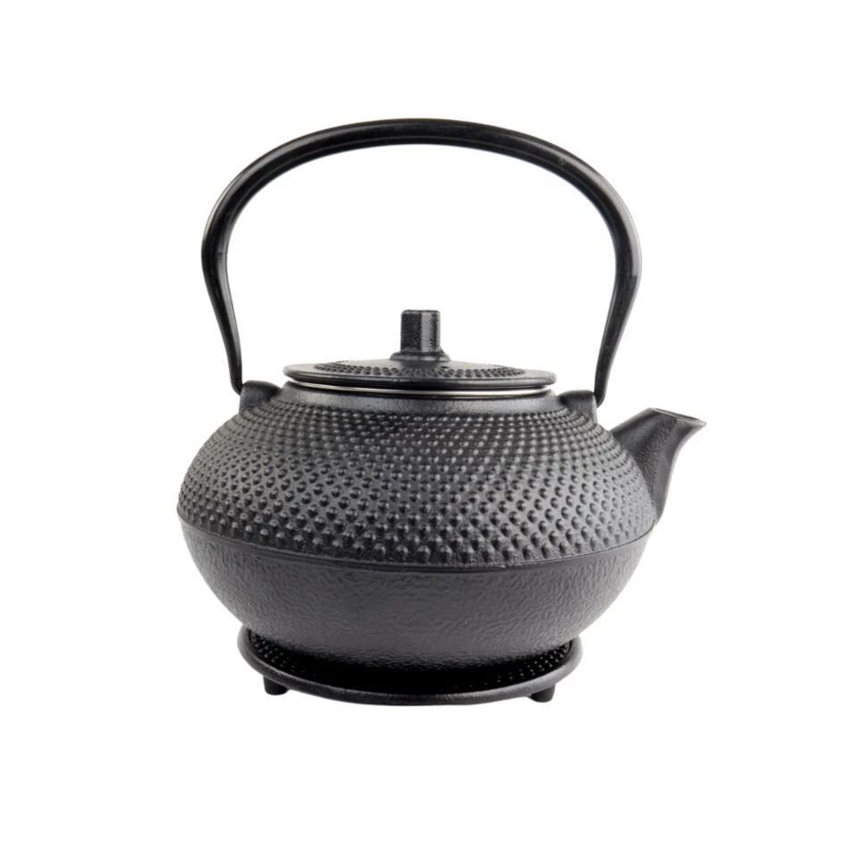 Orange85 Theepot Met Onderzetter Tetsubin Japans Theebus Zwart 1.5L Gietijzer 3 Orange85 Theepot Met Onderzetter Tetsubin Japans Theebus Zwart 1.5L Gietijzer