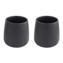 Orange85 Theepot Zwart Warmtehoudend 50cl Met 2 Kopjes Aardewerk Bamboe -Bestekwinkel 1000033129 0111