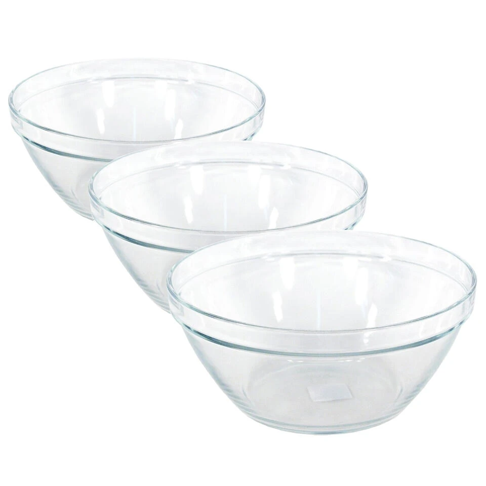 Gerim Saladeschaal Pompei - Glas - 2.5 Liter - 23 Cm 5 Gerim Saladeschaal Pompei - Glas - 2.5 Liter - 23 Cm - Afbeelding 3