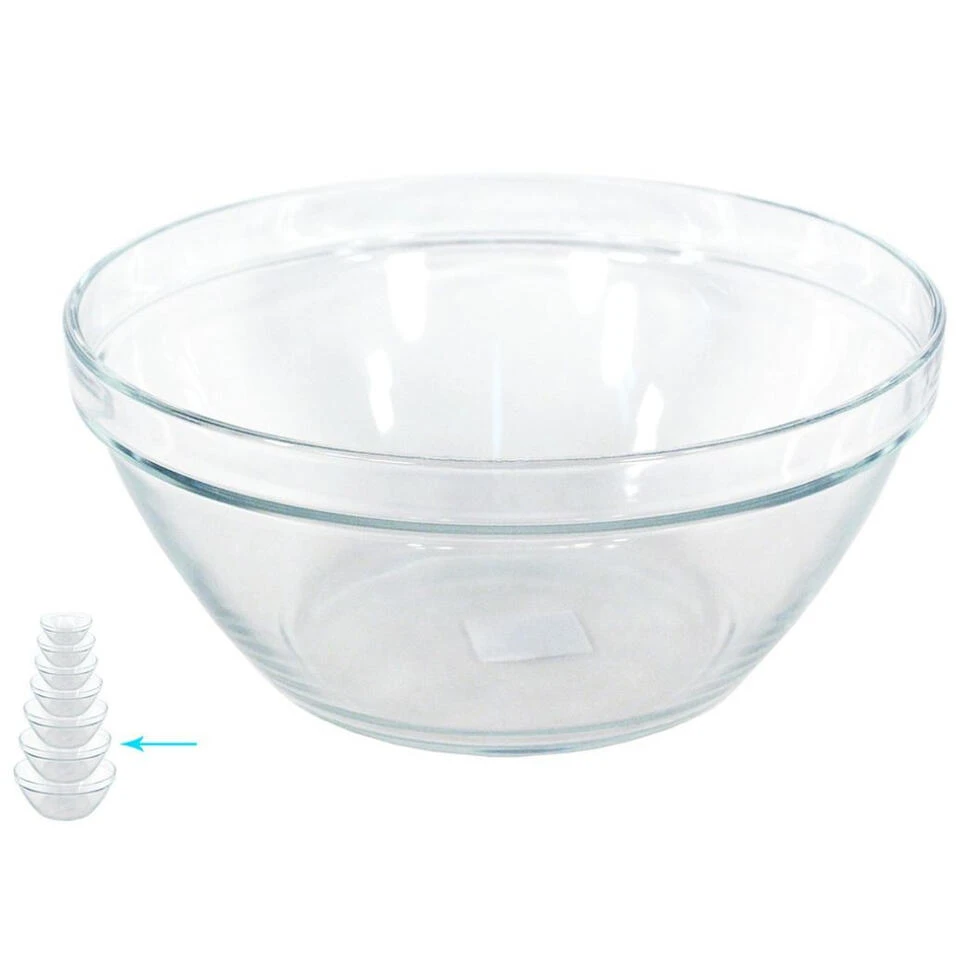 Gerim Saladeschaal Pompei - Glas - 2.5 Liter - 23 Cm 3 Gerim Saladeschaal Pompei - Glas - 2.5 Liter - 23 Cm