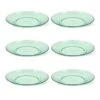Orange85 Borden Set Van 6 Stuks Groen Transparant Plastic Kunststof -Bestekwinkel 1000049527