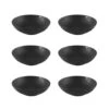 Orange85 Bord 6 Stuks Diep - Soepborden - Zwart Mat Diameter 20,5cm Aardewerk -Bestekwinkel 1000049529