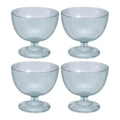 Orange85 Dessert Glaasjes 4 Stuks 450 Ml Rond 10,5 X 10,5 X 10,5 Cm Transparant