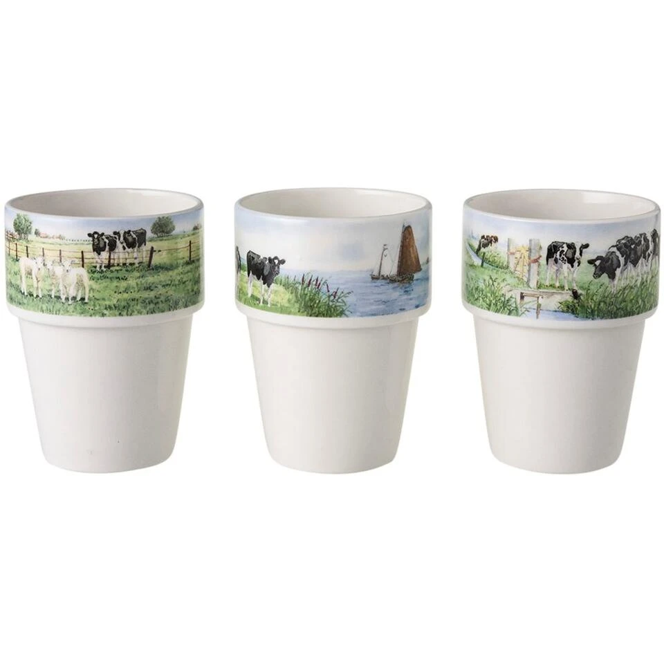 Wiebe Van Der Zee Giftset 3 Melkbekers 26 Cl. 4 Wiebe Van Der Zee Giftset 3 Melkbekers 26 Cl. - Afbeelding 2