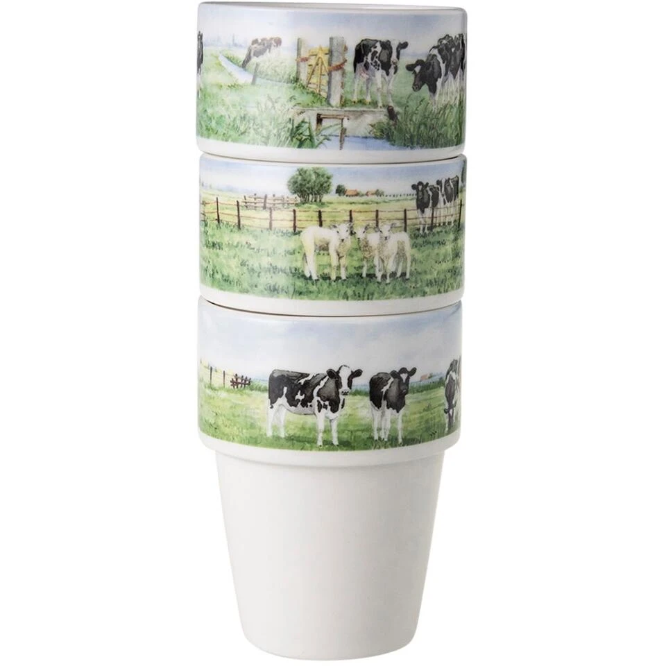 Wiebe Van Der Zee Giftset 3 Melkbekers 26 Cl. 5 Wiebe Van Der Zee Giftset 3 Melkbekers 26 Cl. - Afbeelding 3