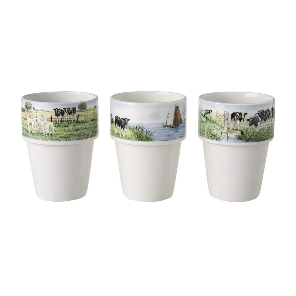Wiebe Van Der Zee Giftset 3 Melkbekers 26 Cl. 3 Wiebe Van Der Zee Giftset 3 Melkbekers 26 Cl.