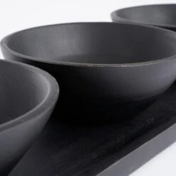 Mica Decorations Tomar Schaaltjes En Dienblad - Zwart -Bestekwinkel 1000058457 0101