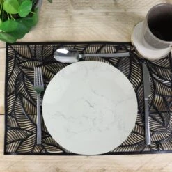 OTIX Diepe Borden Marmer 6 Stuks Pastaborden Soepborden 20 Cm Aardewerk -Bestekwinkel 1000068737 0101