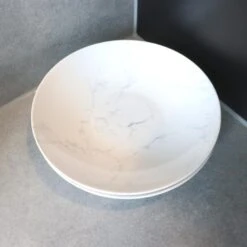 OTIX Diepe Borden Marmer 6 Stuks Pastaborden Soepborden 20 Cm Aardewerk -Bestekwinkel 1000068737 0111