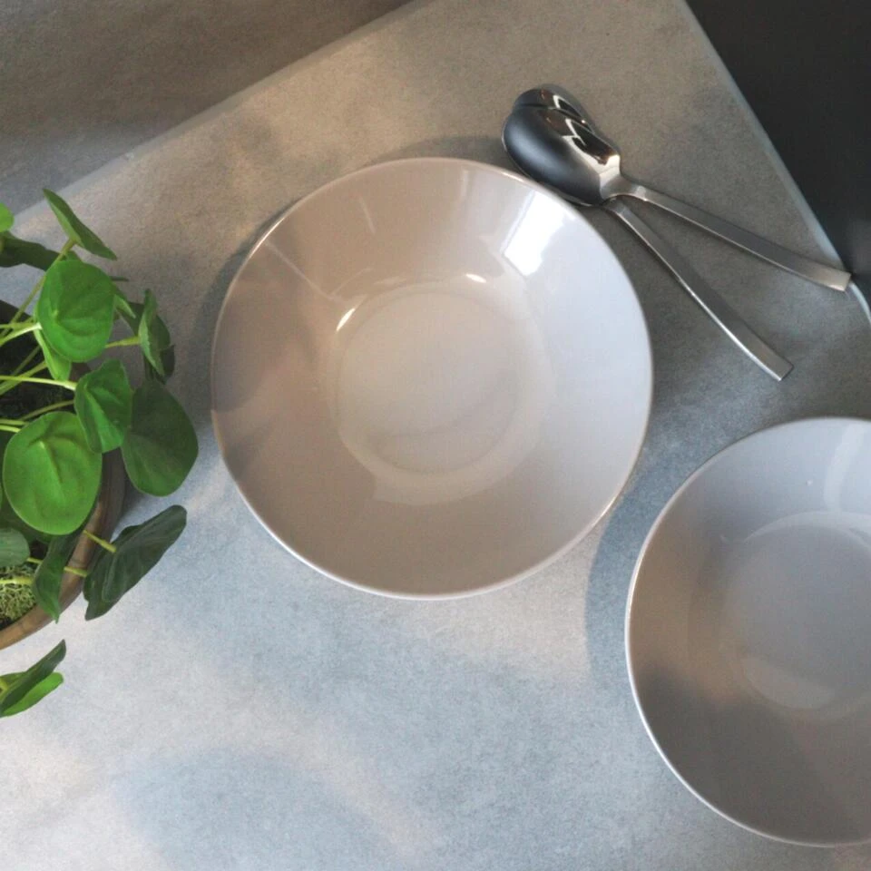 OTIX Diepe Borden Grijs Pastaborden Soepborden 6 Stuks 20cm Aardewerk 6 OTIX Diepe Borden Grijs Pastaborden Soepborden 6 Stuks 20cm Aardewerk - Afbeelding 4