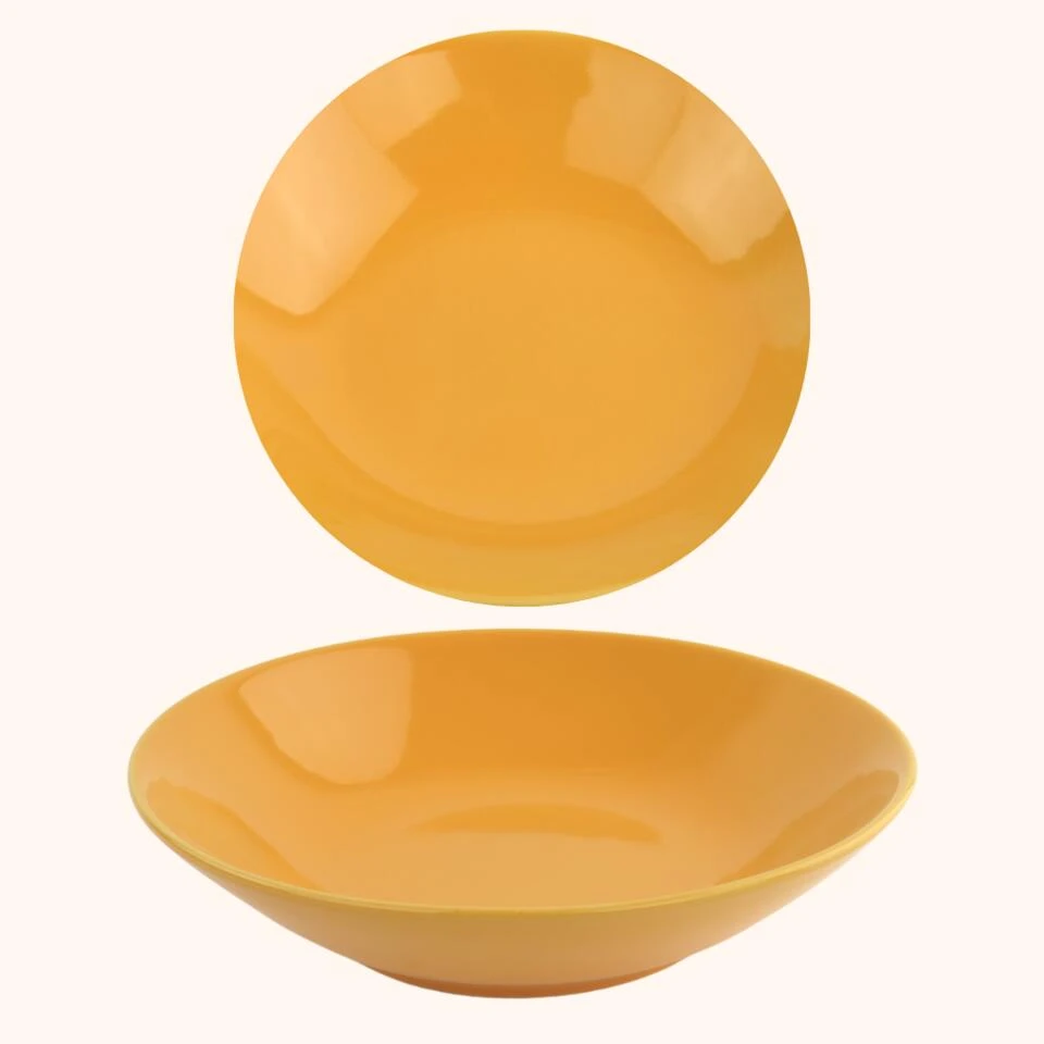 OTIX Diepe Borden Geel Pastaborden Soepborden 6 Stuks 20cm Aardewerk 5 OTIX Diepe Borden Geel Pastaborden Soepborden 6 Stuks 20cm Aardewerk - Afbeelding 3