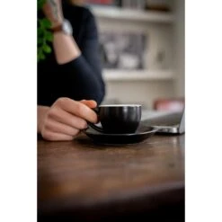 Barista Innovations Nero - Schotel Voor Espressokopje - Set Van 6 - Mat Zwart 9 Barista Innovations Nero - Schotel Voor Espressokopje - Set Van 6 - Mat Zwart -Bestekwinkel 1000073349 0103