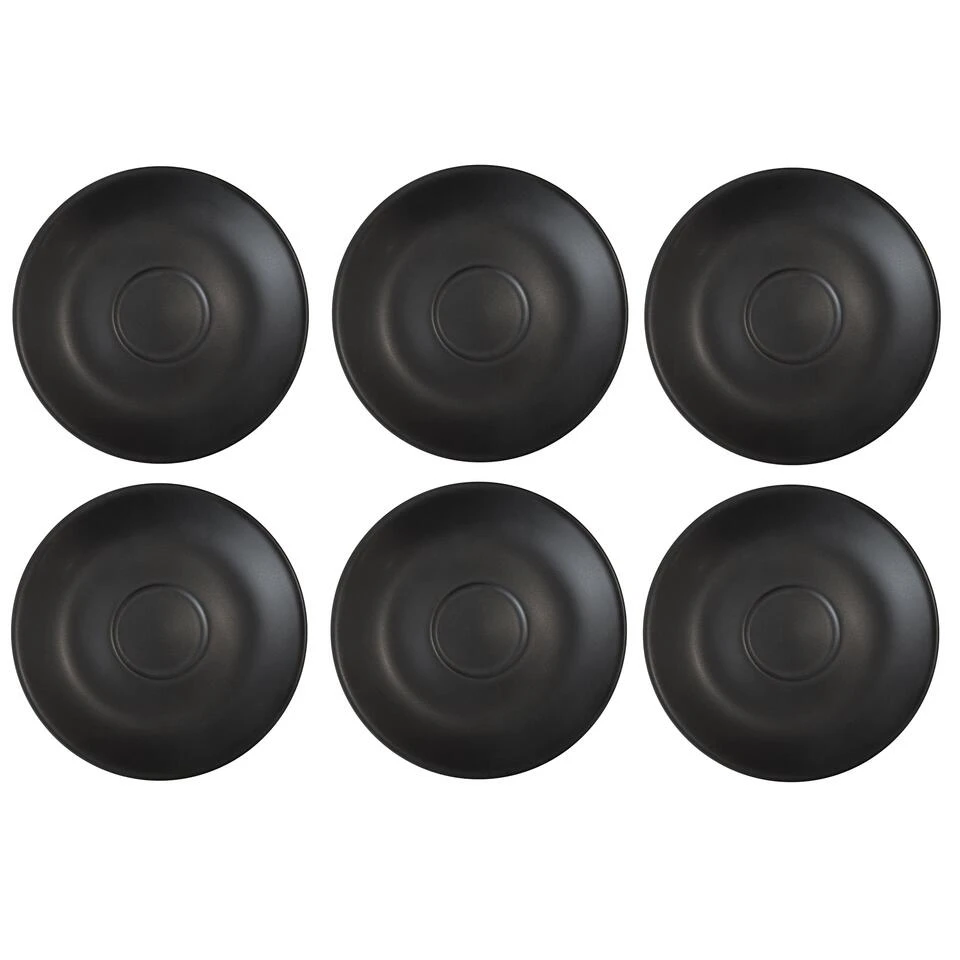 Barista Innovations Nero - Schotel Voor Espressokopje - Set Van 6 - Mat Zwart 3 Barista Innovations Nero - Schotel Voor Espressokopje - Set Van 6 - Mat Zwart
