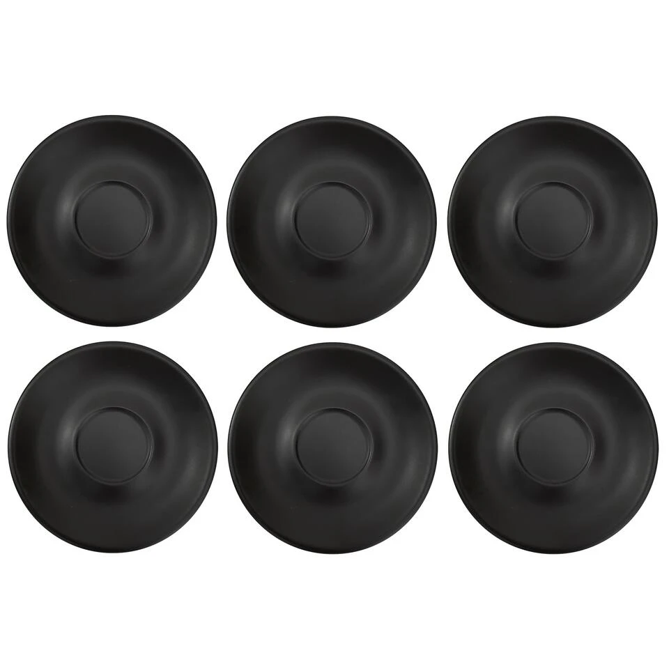 Barista Innovations Nero - Schotel Koffiekop Regular - Set Van 6 - Mat Zwart 3 Barista Innovations Nero - Schotel Koffiekop Regular - Set Van 6 - Mat Zwart