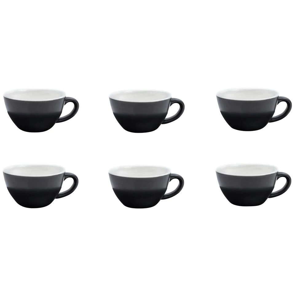 Barista Innovations Nero - Koffiekopje Regular - Set Van 6 - 150ml - Mat Zwart 3 Barista Innovations Nero - Koffiekopje Regular - Set Van 6 - 150ml - Mat Zwart