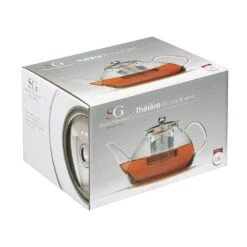 Secret De Gourmet - Theepot - Glas/rvs - Met Filter - 1300 Ml 7 Secret De Gourmet - Theepot - Glas/rvs - Met Filter - 1300 Ml -Bestekwinkel 1000074738 0102