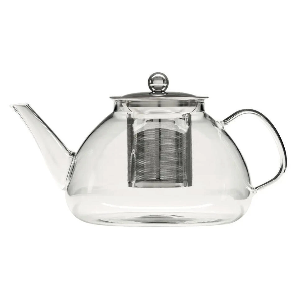 Secret De Gourmet - Theepot - Glas/rvs - Met Filter - 1300 Ml 3 Secret De Gourmet - Theepot - Glas/rvs - Met Filter - 1300 Ml