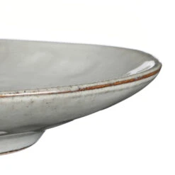 Mica Decorations Tabo Ovaal Bord - L35,5 X B21,5 X H4,5 Cm - Grijs -Bestekwinkel 1000077185 0102