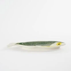 Mica Decorations Bord Vis - L29 X B14 X H2 Cm - Keramiek - Donkergroen -Bestekwinkel 1000077188 0103