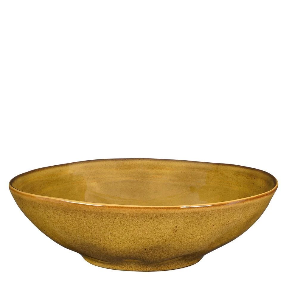 Mica Decorations Tabo Schaal - H9 X Ø30,5 Cm - Oker 3 Mica Decorations Tabo Schaal - H9 X Ø30,5 Cm - Oker