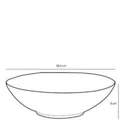 Mica Decorations Tabo Schaal - H9 X Ø30,5 Cm - Wit -Bestekwinkel 1000077199 0103