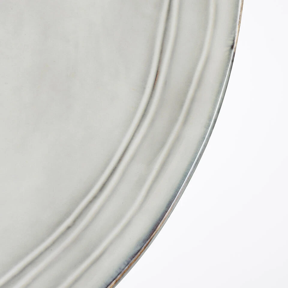 Mica Decorations Tabo Schaal - H9 X Ø30,5 Cm - Grijs 4 Mica Decorations Tabo Schaal - H9 X Ø30,5 Cm - Grijs - Afbeelding 2