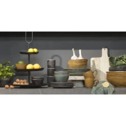 Mica Decorations Tabo Schaal - H7,5 X Ø23,5 Cm - Oker -Bestekwinkel 1000077201 0103