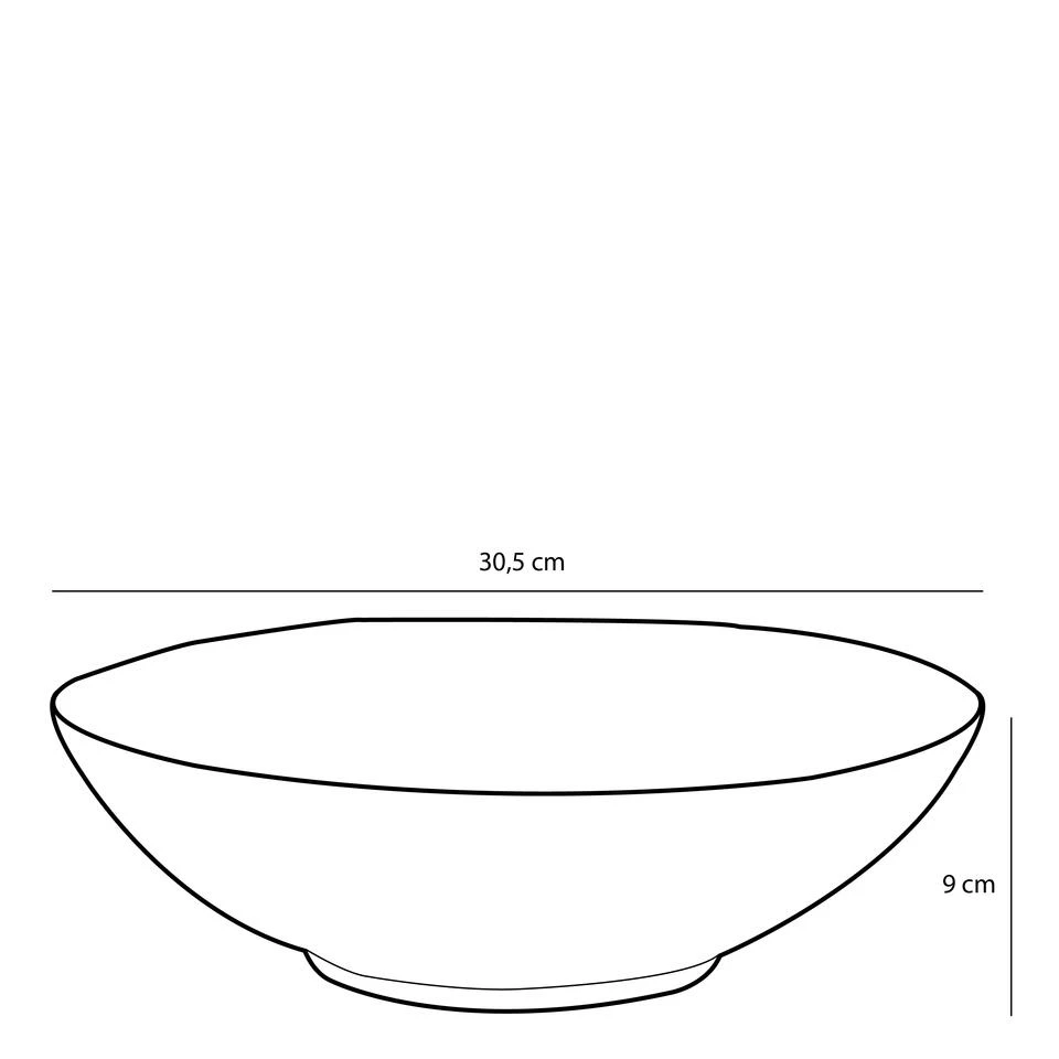 Mica Decorations Tabo Schaal - H9 X Ø30,5 Cm - Zwart 6 Mica Decorations Tabo Schaal - H9 X Ø30,5 Cm - Zwart - Afbeelding 4