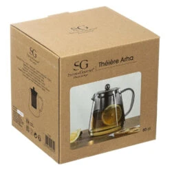 Secret De Gourmet - Theepot - Glas/rvs - Met Filter - 800 Ml -Bestekwinkel 1000077209 0103