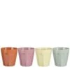 Mica Decorations Rico Beker - Set Van 4 - 330 Ml - Meerkleurig -Bestekwinkel 1000079011