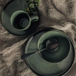 Dutch Rose Bord 27 Cm Groen -Bestekwinkel 1000085848 0102