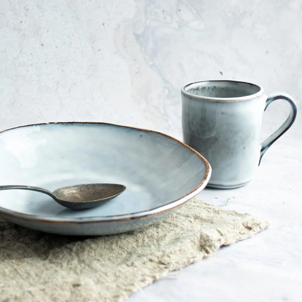 Dutch Rose Schaal 33 Cm Blauw 6 Dutch Rose Schaal 33 Cm Blauw - Afbeelding 4