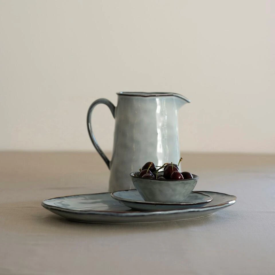 Dutch Rose Ovale Schaal 34x23 Cm Blauw 6 Dutch Rose Ovale Schaal 34x23 Cm Blauw - Afbeelding 4