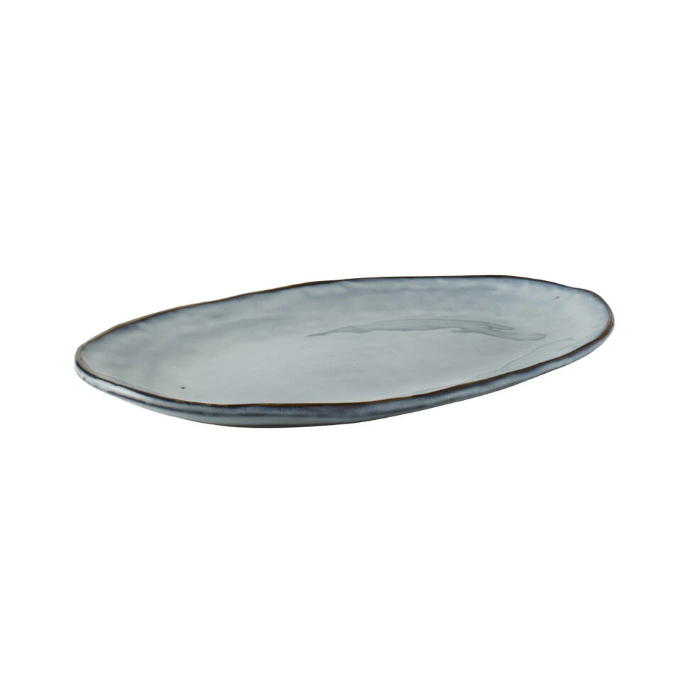 Dutch Rose Ovale Schaal 34x23 Cm Blauw 3 Dutch Rose Ovale Schaal 34x23 Cm Blauw