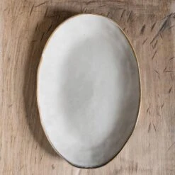 Dutch Rose Ovale Schaal 34x23 Cm Creme -Bestekwinkel 1000086760 0102