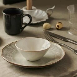 Dutch Rose Giftset 4 Borden 21,5 Cm Creme -Bestekwinkel 1000087485 0103