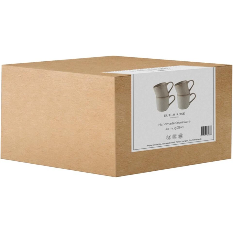 Dutch Rose Giftset 4 Bekers Creme 39 Cl. 5 Dutch Rose Giftset 4 Bekers Creme 39 Cl. - Afbeelding 3