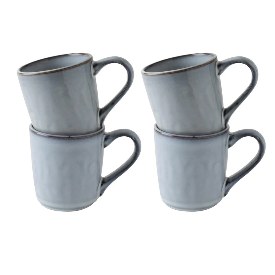 Dutch Rose Giftset 4 Bekers Blauw 39 Cl. 3 Dutch Rose Giftset 4 Bekers Blauw 39 Cl.